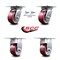 Service Caster 4 Inch Poly on Aluminum Caster Set with Roller Bearing 2 Swivel Lock and 2 Rigid SCC-35S420-PAR-BSL-2-R-2 - alternate 5